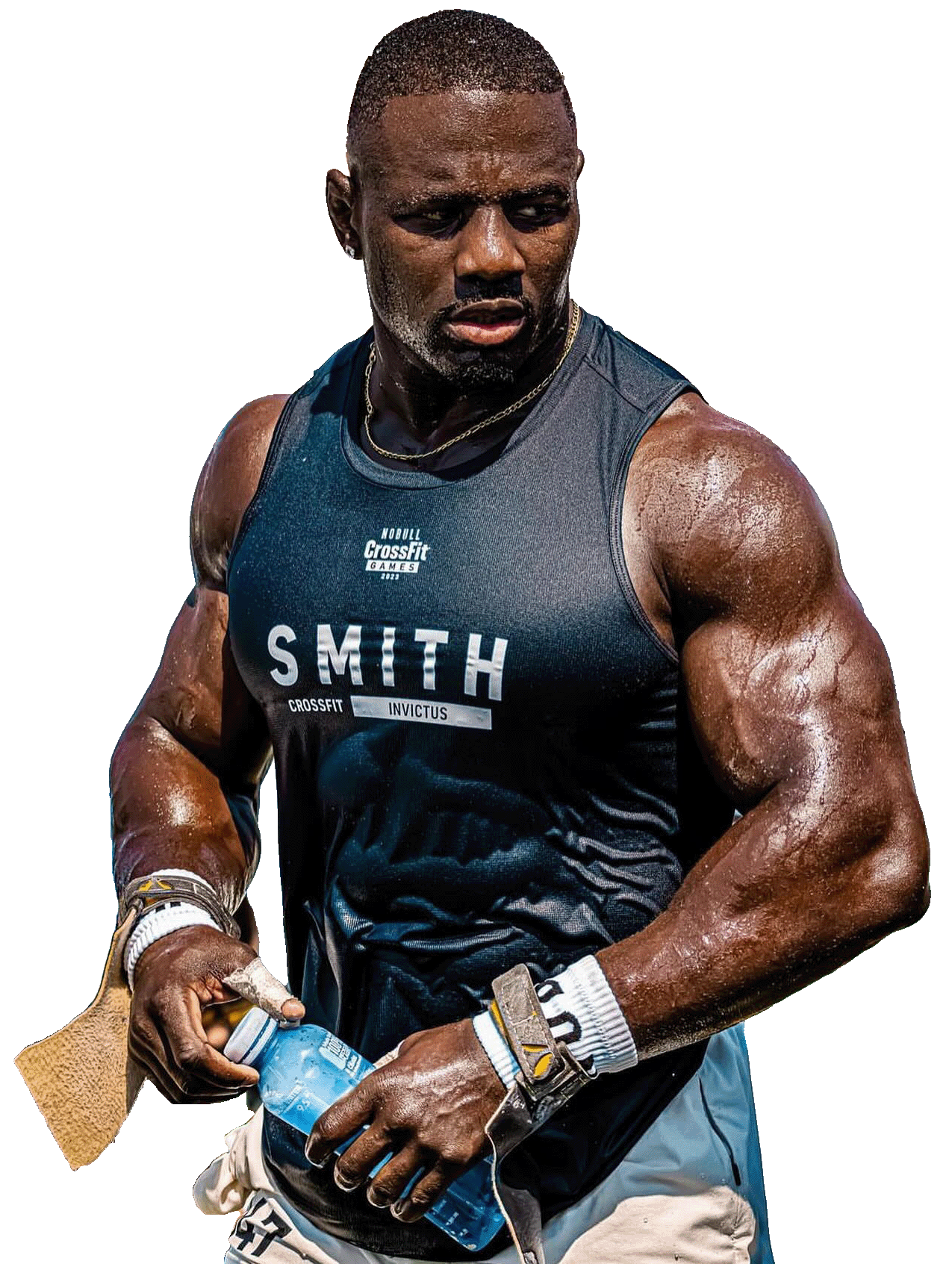 Athlete performing strength training to build muscle