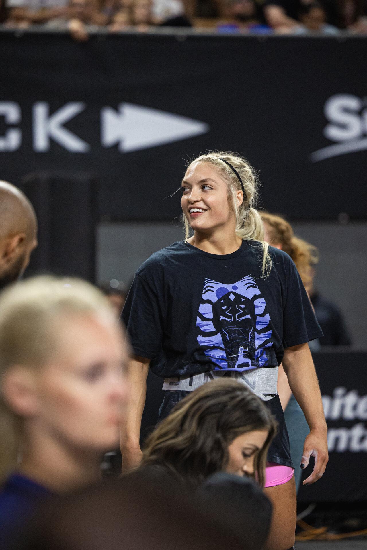 Haley Adams training photo