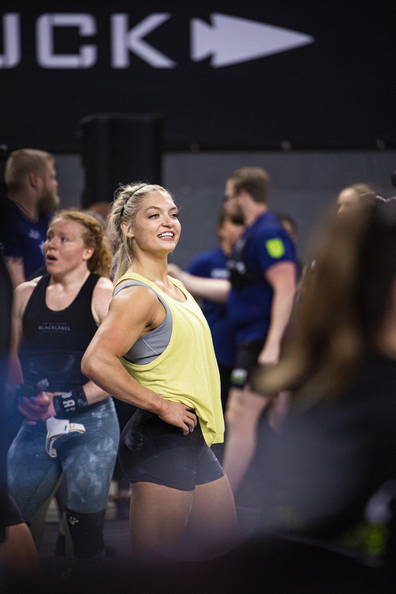 Haley Adams training photo