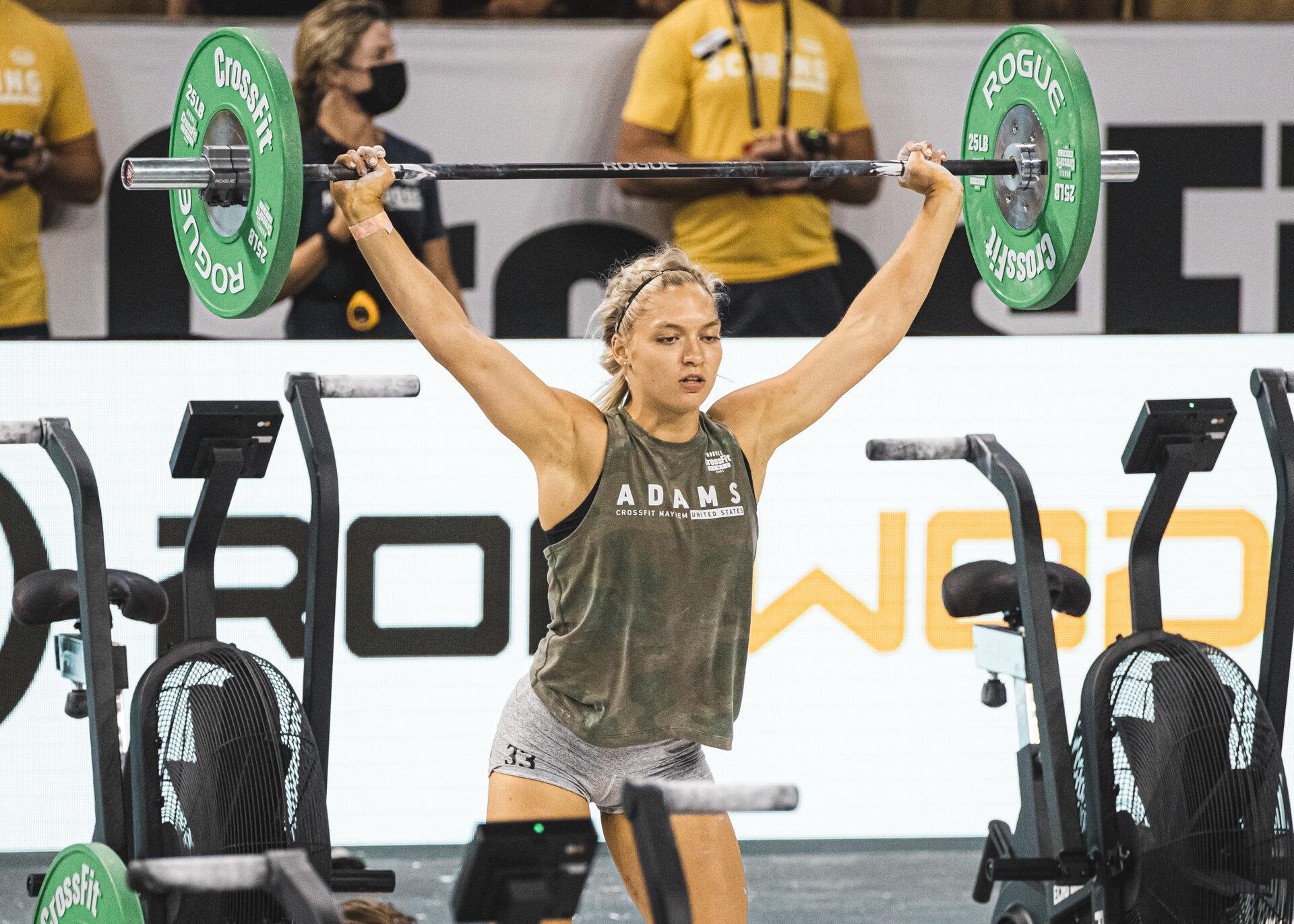 Haley Adams training photo