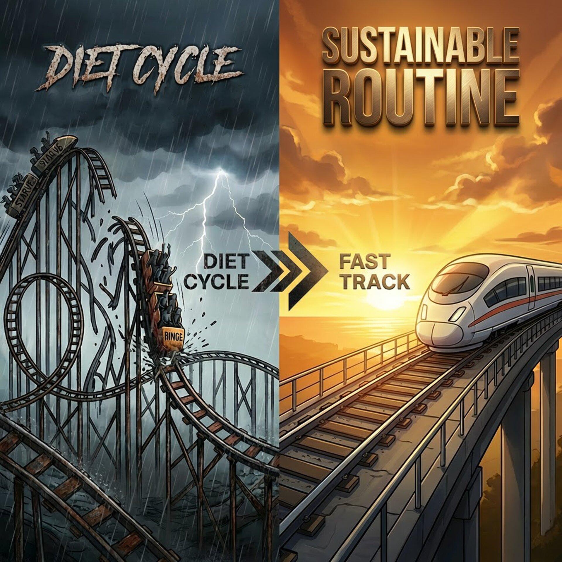 Roller coaster to smooth train tracks